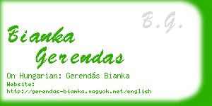 bianka gerendas business card